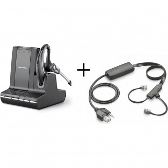 Беспроводное решение PLANTRONICS PL-W730/A-M-APC43 в комплекте с электронным микролифтом для стационарного телефона Cisco