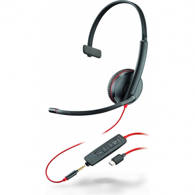 Гарнитура для компьютера USB-A PLANTRONICS BLACKWIRE C3215-A 209746-201 Гарнитура для компьютера USB-A PLANTRONICS BLACKWIRE C3215-A 209746-201