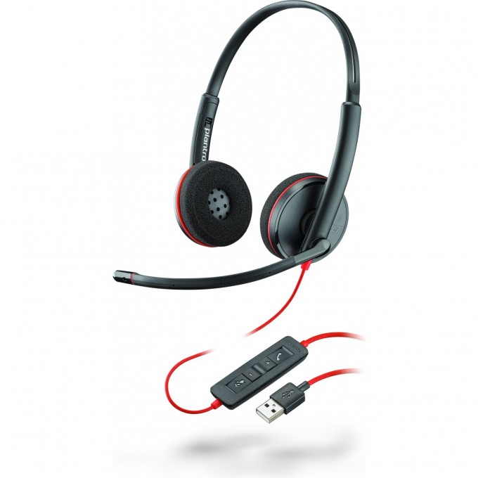 Гарнитура для компьютера USB-A PLANTRONICS BLACKWIRE C3220-A 209745-201 Гарнитура для компьютера USB-A PLANTRONICS BLACKWIRE C3220-A 209745-201