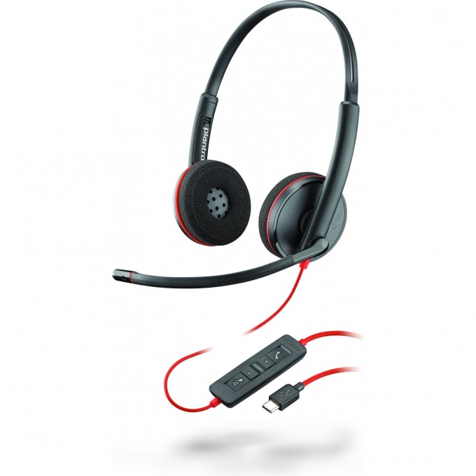 Гарнитура для компьютера USB-C PLANTRONICS BLACKWIRE C3220-C 209749-201 Гарнитура для компьютера USB-C PLANTRONICS BLACKWIRE C3220-C 209749-201