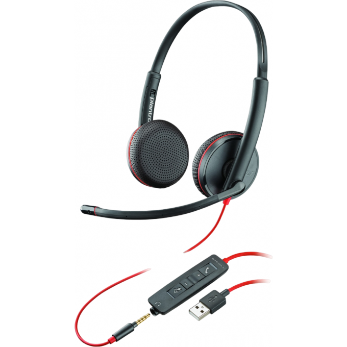 Проводная гарнитура PLANTRONICS BLACKWIRE C3225 (стерео, jack 3.5/USB-A) 209747-201 Проводная гарнитура PLANTRONICS BLACKWIRE C3225 (стерео, jack 3.5/USB-A) 209747-201